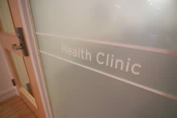 Health Clinic entrance